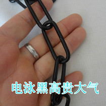 Black iron chain 3 5MM5MM6MM dense section 6 chandelier chain decoration chain secret room decoration clothing iron chain