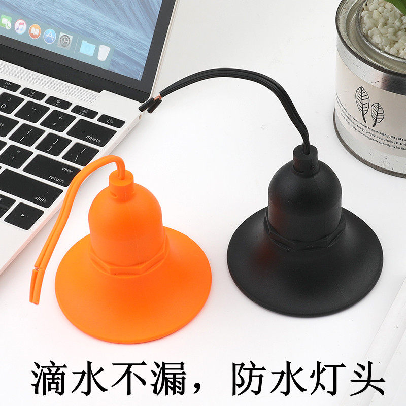 Lightholder suspension type household waterproof lamphead outdoor screw anti-rain farm dedicated outdoor suspension lamp seat