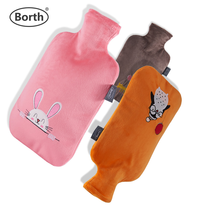 Passel large fluff hot water bag with water and heating bag smzdm
