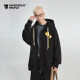 Dangerouspeople Joker Xue dsp casual fashion loose versatile versatile trendy contrast double drawstring cardigan sweatshirt