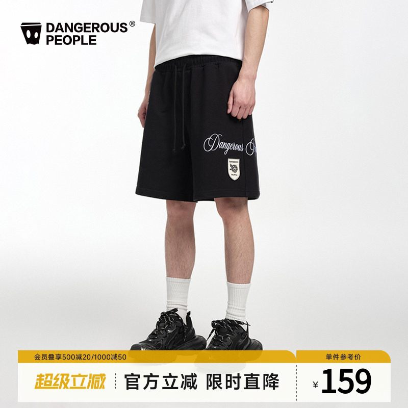 Dangerouspeople Joker Xue Dsp Retro American-Style Rose Embroidered Shorts Street Versatile Trendy Five-Point Shorts