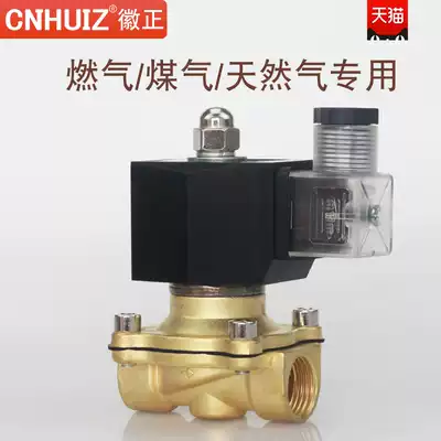 Huzheng 2T-15 4 points all copper gas gas gas solenoid valve DN15 AC220V DC24V normally closed
