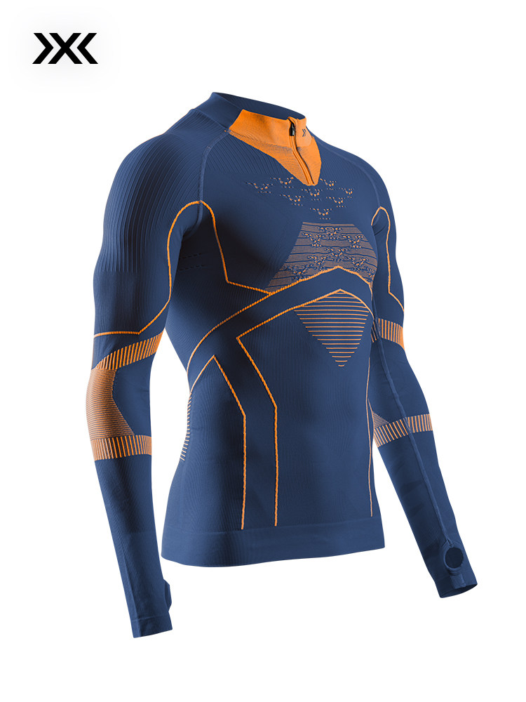 X-bionic energy-boosting lightweight half-zip top: temperature