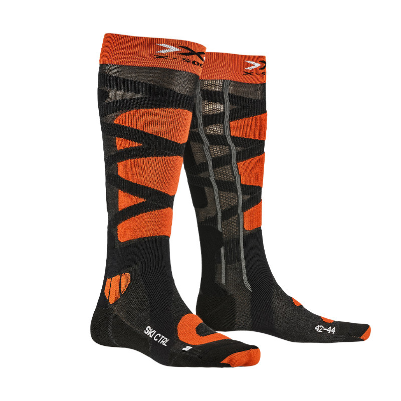 X-SOCKS controller 4 0 men and women professional ski socks veneer double plate sports warm long barrel calf socks