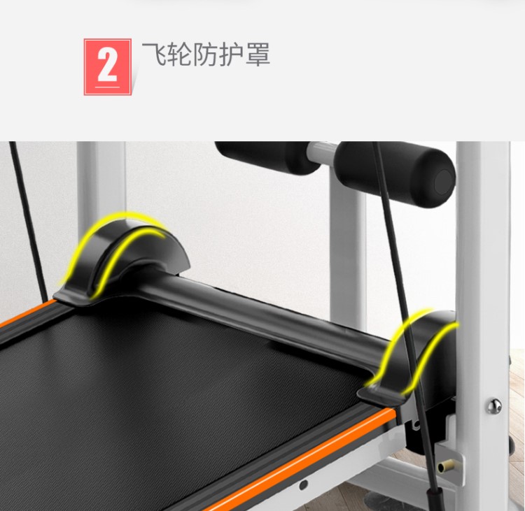 Máy chạy bộ đa năng phòng ngủ văn phòng không có cơ thể có thể chứa máy đi bộ nữ đường băng rộng nhỏ dễ dàng - Máy chạy bộ / thiết bị tập luyện lớn máy chạy bộ bk 9000