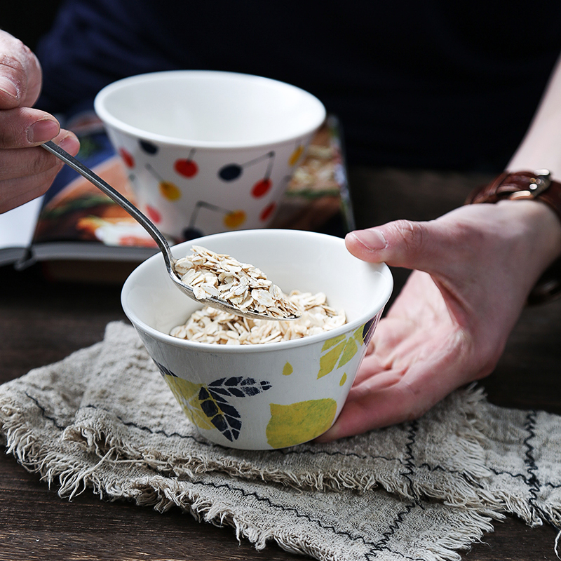 Japanese ceramics tableware, lovely fruit salad bowl ins creative web celebrity beautiful eat a bowl of cereal bowl