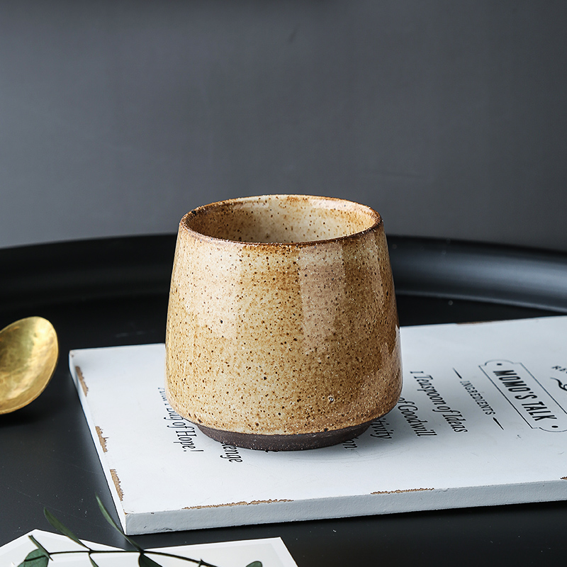 Creative Japanese home sitting room coarse pottery and heavily with coffee cup to restore ancient ways small delicate tableware ultimately responds cup characteristics