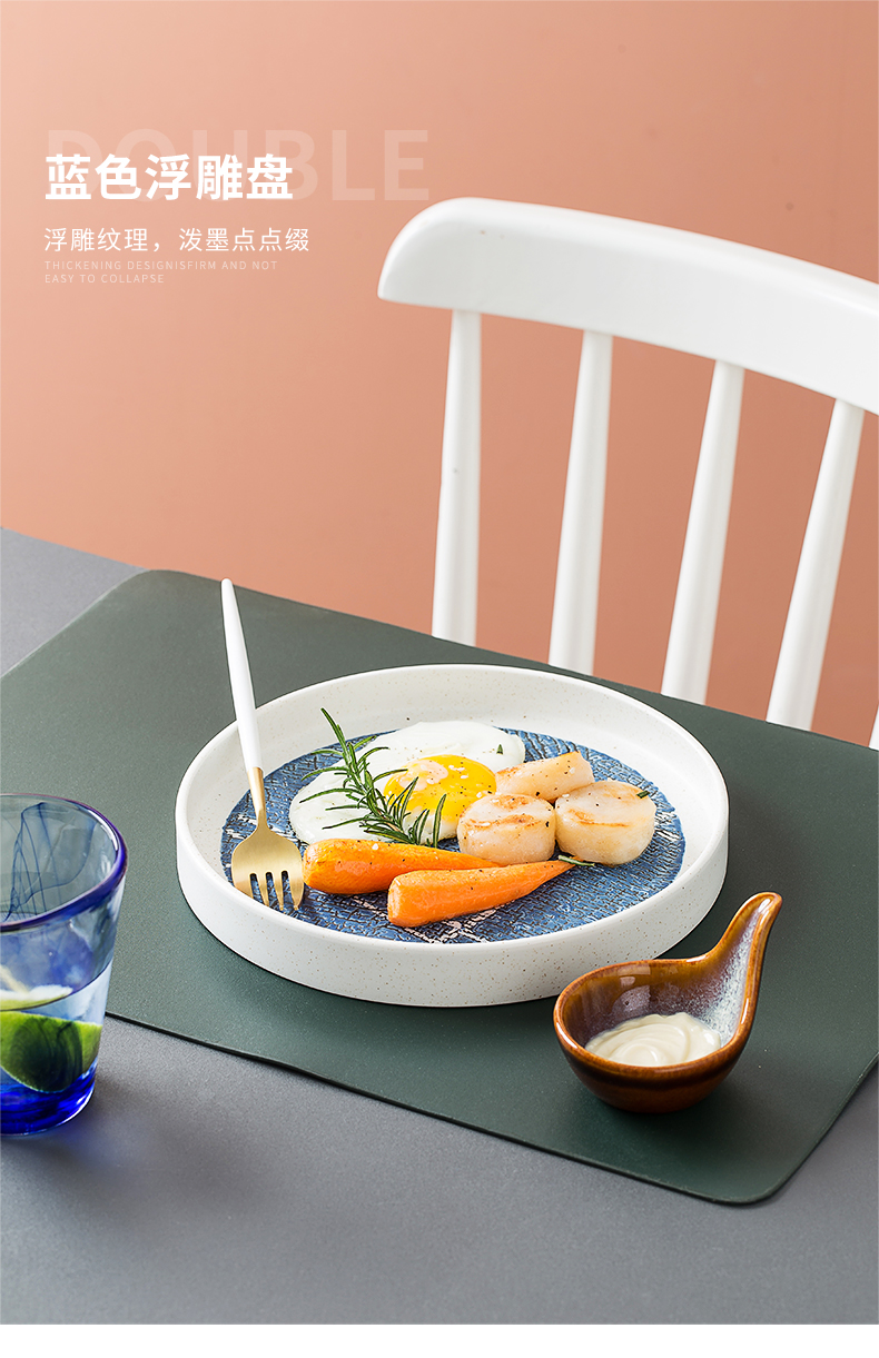 Nordic ceramic breakfast tray was suit creative move household food dish hotel restaurant tableware club artistic conception of food dishes