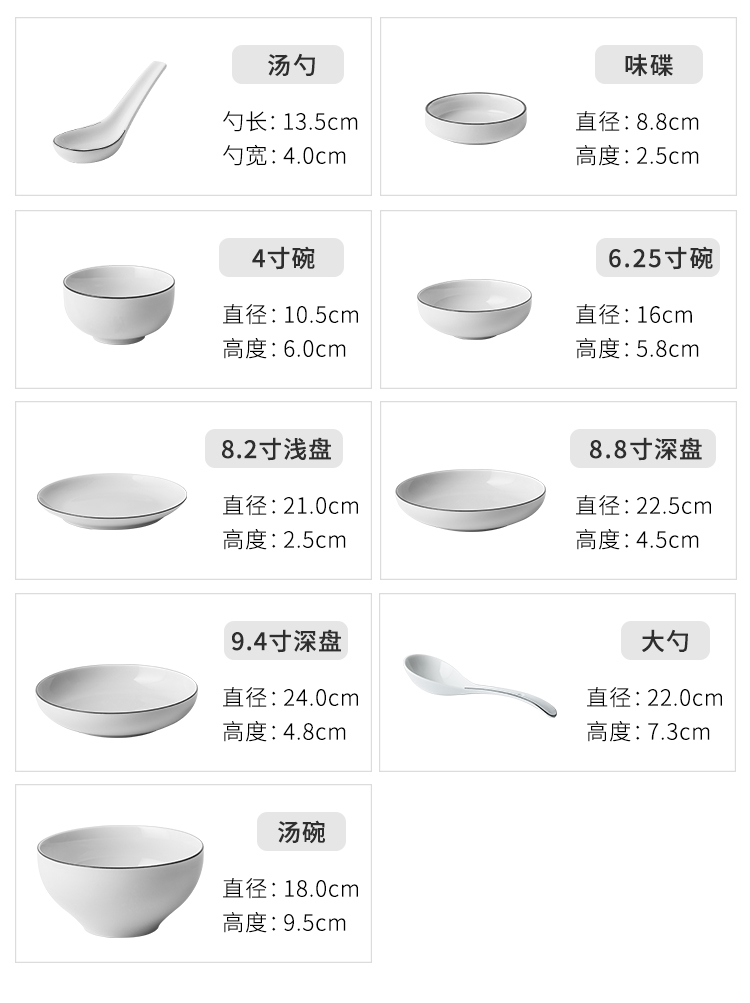 Ins tableware suit small ceramic bowl fresh Nordic plates home picking dishes (food combination of eating the food