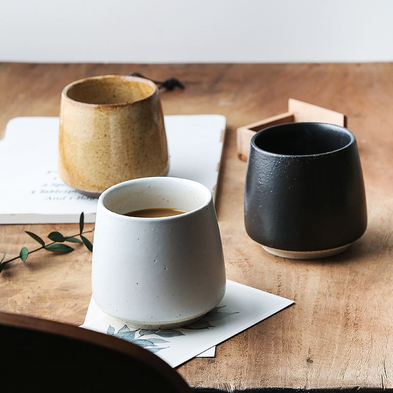 Creative Japanese home sitting room coarse pottery and heavily with coffee cup to restore ancient ways small delicate tableware ultimately responds cup characteristics