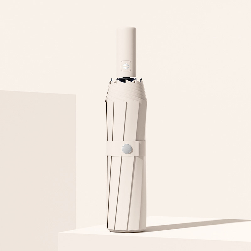 Fully automatic umbrella female sunny and rainy sun umbrella sunscreen Anti-UV umbrellas Inwind folding beach umbrella man-Taobao