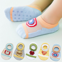 Baby floor socks shoes summer soluble to learn step baby boy socks room thin children soft base to prevent