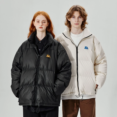 PSO Brand Милая удерживающая тепло бархатная утепленная зимняя куртка подходит для мужчин и женщин для влюбленных, набивка пером, утиный пух