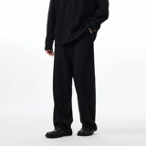 Трикотажная базовая ткань подходит для мужчин и женщин для отдыха, штаны, 290 грамм, свободный прямой крой, оверсайз