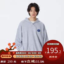 PSO Brand320g cotton towel bottom fabric double pocket hooded sweater mens Tide brand couple top