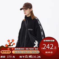 PSO Brand velvet fabric square LOGO string coat men spring autumn 2021 new couple jacket