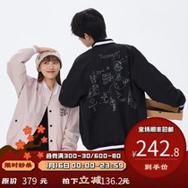 PSO Brand hand painted graffiti baseball suit men autumn 2021 New style casual jacket couples jacket