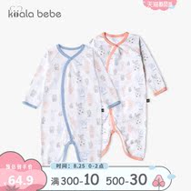  Koala nose nose newborn baby butterfly romper Autumn baby underwear mens and womens baby one-piece long-sleeved climbing suit