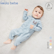  Koala nose nose baby one-piece baby clothes newborn rabbit ears harem climbing clothes pure cotton spring and autumn clothes