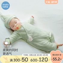 Corra nose-nose newborn clothes Summer thin section One-piece Clothes First Baby Angel Wings Bamboo Fiber Khaclothes Climbing Clothes