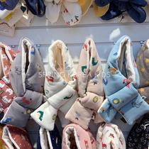 Spring Korean children's clothing children's winter cute pattern warm scarf 0-5 year old baby out of the street foreign style scarf