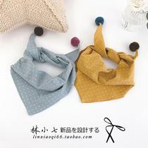 (Lin Xiaoqi) Children's Scarf Spring and Autumn Thin Baby Triangle Scarf Scarf Baby Scarf Warm in Autumn and Winter