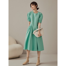 GDZY Method Temperament to receive waist Bubbles Sleeves Clot Dress Design Sensational Women Summer Conspicuos Slim Dresses Tea Hysteria Dresses