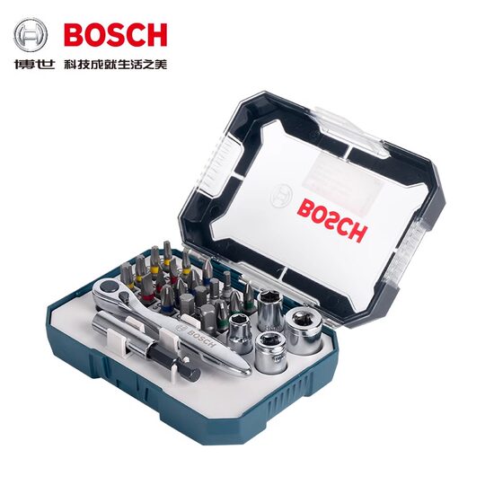 Bosch Manual Screwdriver 46-Piece 26-Piece Set Ratchet Hex Socket Cross Screwdriver Combination Tool Set