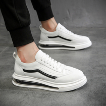 Summer small white shoes men and Korean shoes thick soles sports board shoes shock absorption gasket uplift trend mens shoes