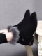 Mink Fur Thick-Heeled Short Boots for Women, Genuine Leather, Korean Style, Matte Women's Boots, Versatile, Fleece-Lined Fashion Boots, Soft-Soled Round-Toe Furry Boots