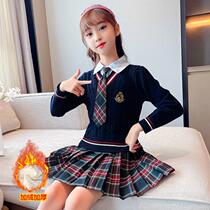 Girls Winter Dress Fall - Winter 2022 New Yanan Gas College Winter Dress Winter Childrens Grand Child Fall Clothing