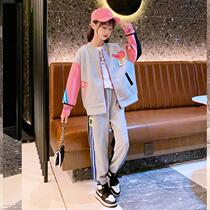 Girls Sports Kit 2022 New Spring - dress girl Spring - Autumn girl sportswear two tides