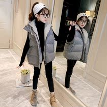 Girls Marja Autumn and Winter New Childrens Down Cotton Vest Winter Middle Childrens Large Childrens Wear