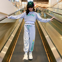 Girls in the autumn suit of the girl 2022 new child spring children children letter sports leisure three pieces tide