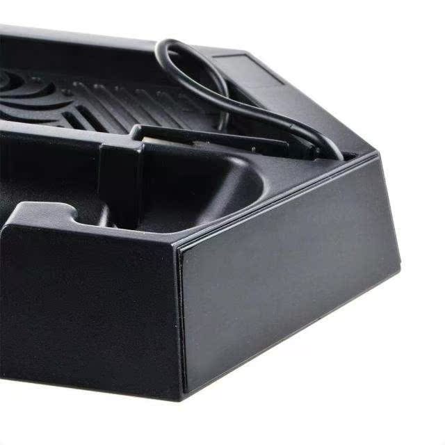 Máy chủ PS4 sạc khung cơ sở làm mát đôi quạt sạc đôi với cáp USB ba giao diện USB - PS kết hợp sạc micro usb
