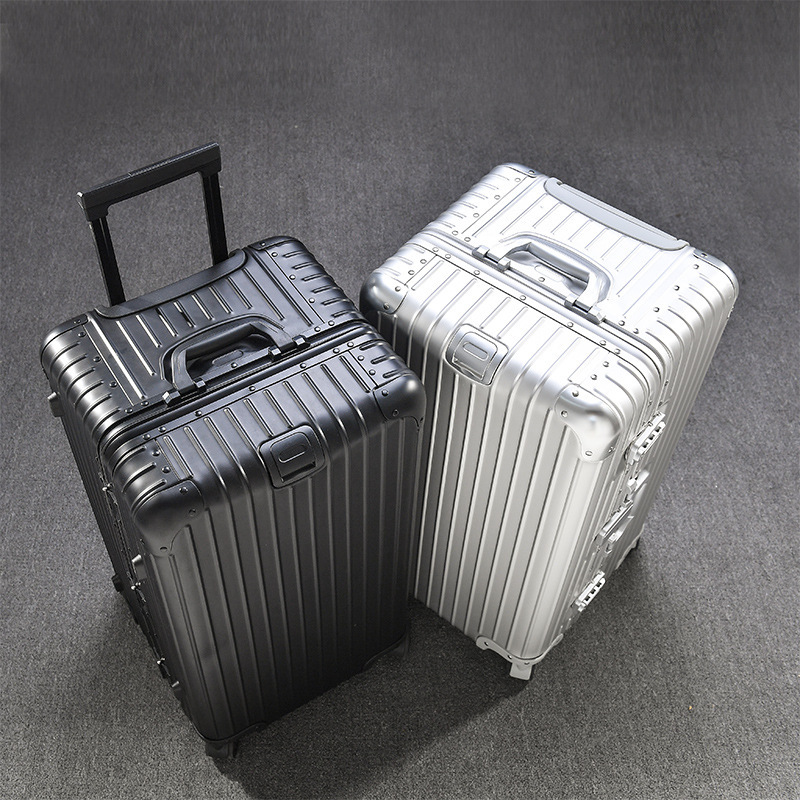 2026 New Model Extra-Large All-Aluminum Magnesium Alloy Metal Case, Thickened, Large Capacity, 30inch Travel Suitcase, Luggage Box, Checked-In Box