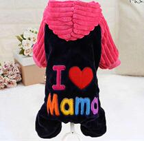 Dog clothes Autumn clothes Golden hair non-stick hair Winter clothes Teddy winter clothes thickened with four feet with four feet can be 