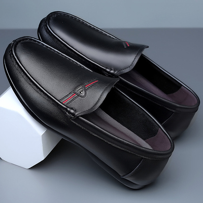 2021新款夏季真皮男鞋韩版潮流休闲百搭一脚瞪皮鞋男士软底豆豆鞋