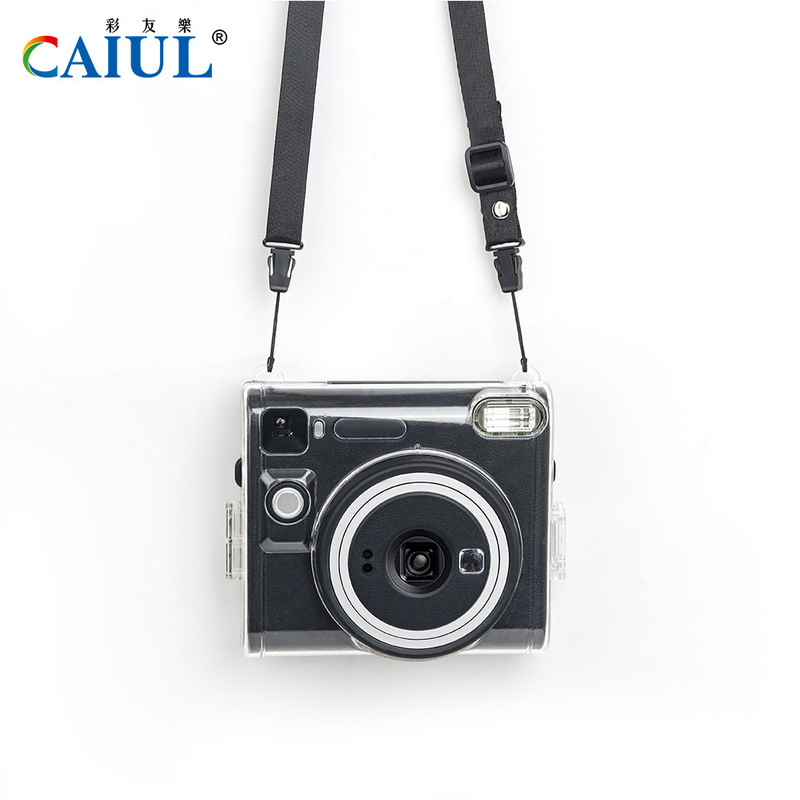 Suitable for Instax Square Sq40 Camera Protective Case, Lanyard Camera Case, Suitable for Storage, Transparent Crystal Case