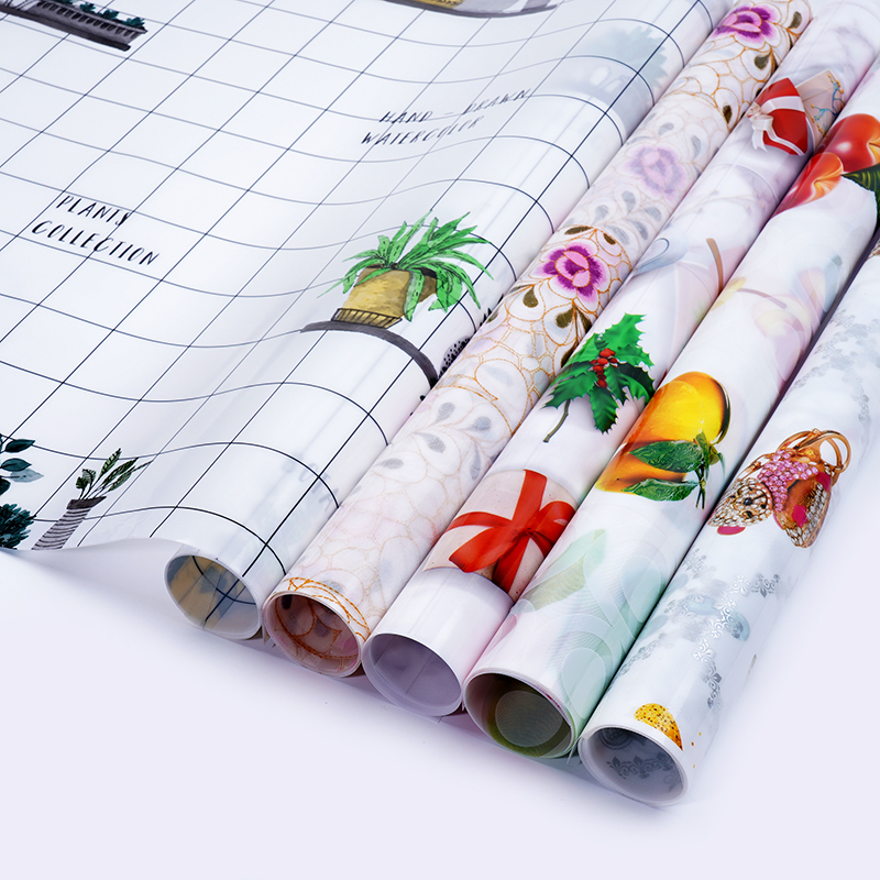 Plastic Printed Tablecloth Waterproof, Oil-Proof, Anti-Scalding, No-Wash Kitchen Coffee Table, Restaurant, Kindergarten Dormitory Dining Table Mat Tablecloth