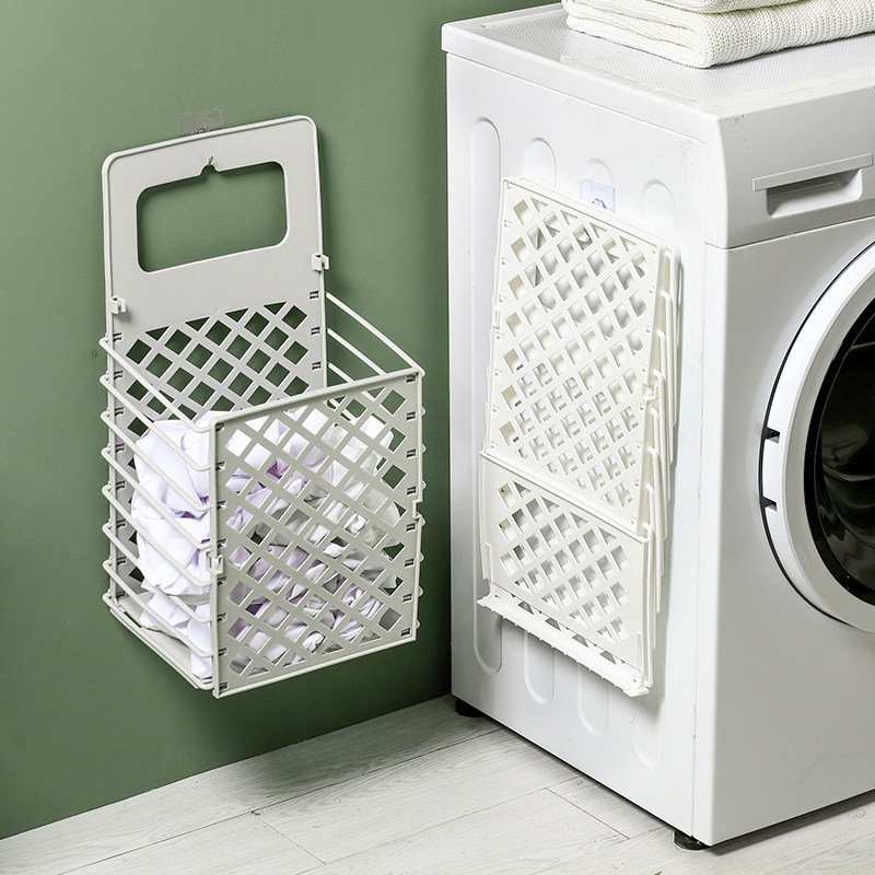 Dirty Laundry Basket Folding Dressing Room Hanging Wall Home Laundry Basket Bathroom Containing Bucket Large Capacity Dirty Laundry Containing Basket
