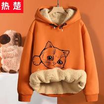 Lamb Fleece Plus Suede Thickened Necropolis Winter 2022 New Korean Version Loose Warm Long Sleeve Jacket Man 12