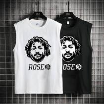 Summer Ross joint NBA American Shoulder Back Cosby Basketball Sports Men Fitness Sleeveless T-shirt Speed Dry 12