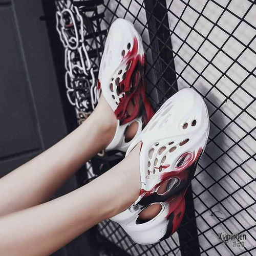 Yeezy Hole Shoes Мужское лето в сандалиях Baotou Casual Sports Tid