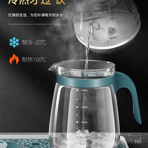 Стеклянный чайник, взрывобезопасный вместительный и большой холодный чай для домашнего использования, чайная чашка