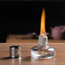 Glass alcohol lamp tea stove tea set white peat stove alcohol stove tea warmer tea ceremony heating insulation coffee trumpet