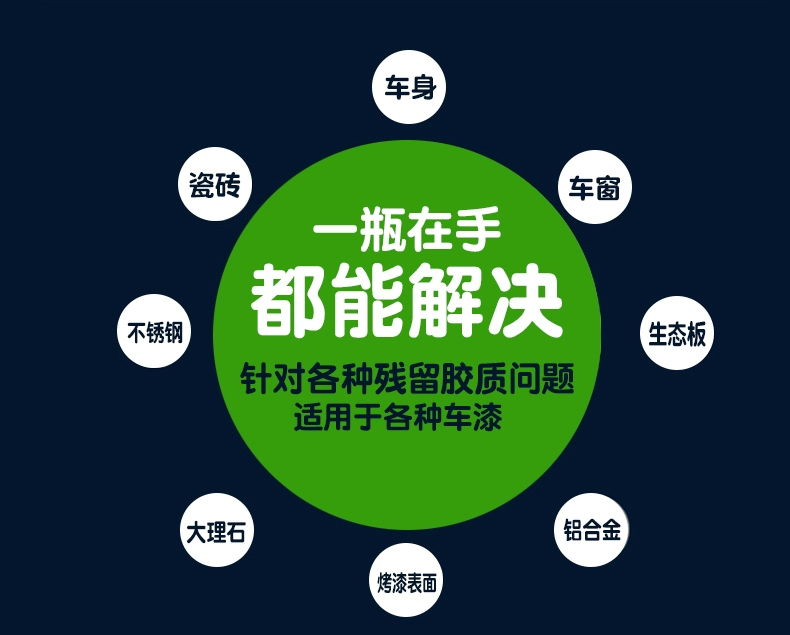 Giấy dán tường dán keo để xóa nhãn cung cấp làm sạch keo chống dính cửa sổ keo dán gương khử trùng xe ô tô - Sản phẩm làm sạch xe