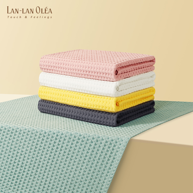 LANlan bath towels Home pure cotton water suction Summer speed dry not falling hair adult male and female couples gauze thin Wrap Towel-Taobao