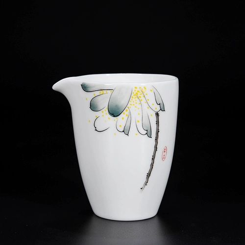 Lissean белый фарфоровый керамический ярмарка чашка ручной работы с чайным устройством домашний лотос синий и белый чайный чайная чашка с загруженным чайным сосудом Pour