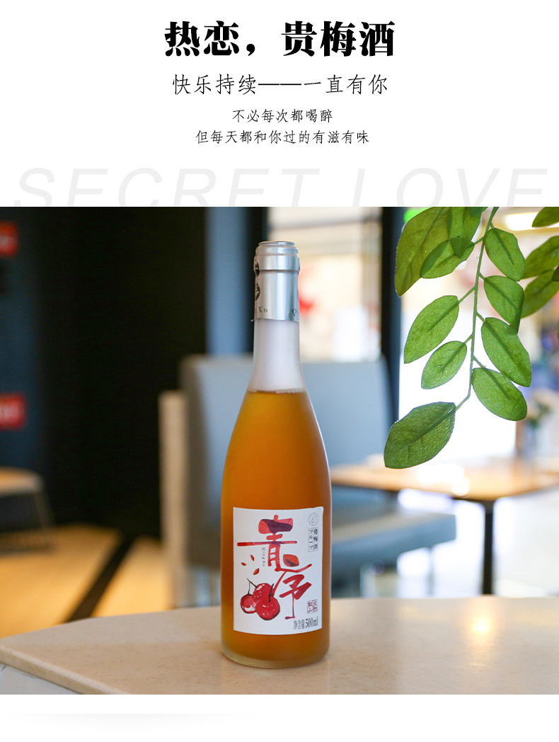 【绍兴古越龙山】低度甜味果酒500ml